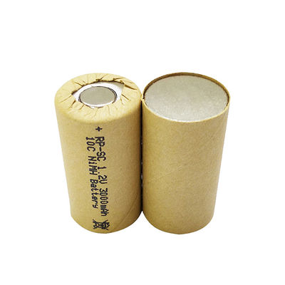 購入 ニッケル10c バッテリーセル サブC SC3000mah 1.2 V Ni Mh 再充電電池 オンライン製造