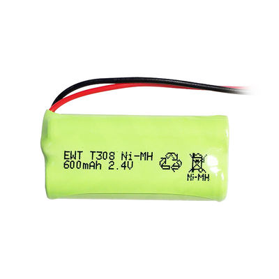 購入 カスタムニッケル充電式バッテリーパック 2.4V 600mah Nimh Aaaバッテリー online manufacture