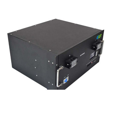 購入 48V 100AH リチウム鉄リン酸電池 黒色 パーソナライズされたUPS電源 オンライン製造