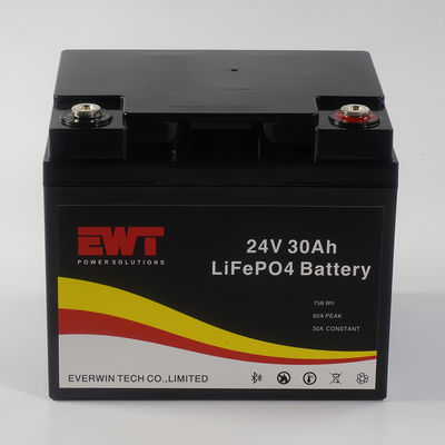 購入 産業用24Vリチウム鉄リン酸電池 30A 最大連続放電電電流 -20°Cから45°C CE認証 オンライン製造
