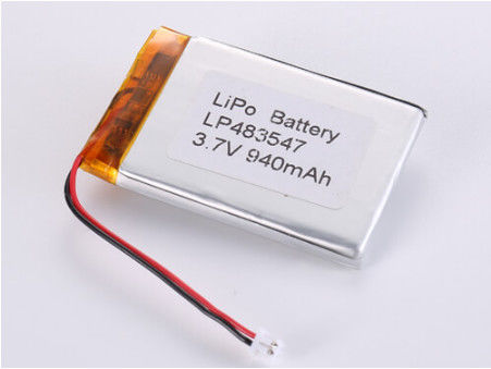 購入 LP483547 3.7V 940MAH Lithium Polymer Battery with ROHS Certification and Wide Temperature Range online manufacture