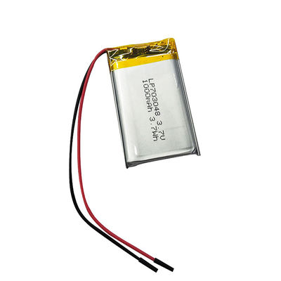 パワー リチウムポリマー電池 3.7v 1000mah リポ電池 703048