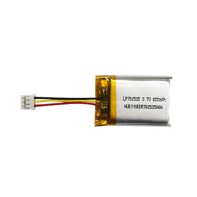 Lp702535 3.7v 600mah リチウムポリマー リポバッテリーパック アノード材料
