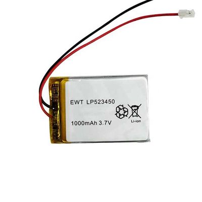 強力なリチウムポリマー電池 3.7v 1000mah 402035 CE電池