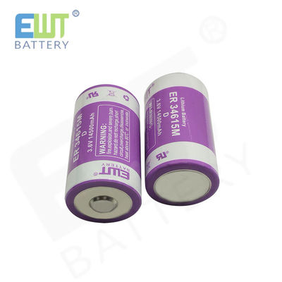 14500mAh 3.6v リチウムイオン電池セル 円筒型ER34615M 水計用