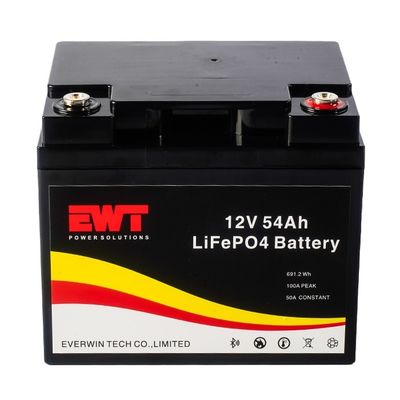 リチウム鉄リン酸パック 12V 54AH IFP32700 充電可能なバッテリーパック