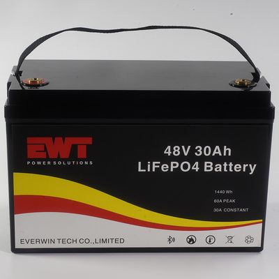 高安全性 48V 30Ah Lifepo4 エネルギー貯蔵電池 鉛酸
