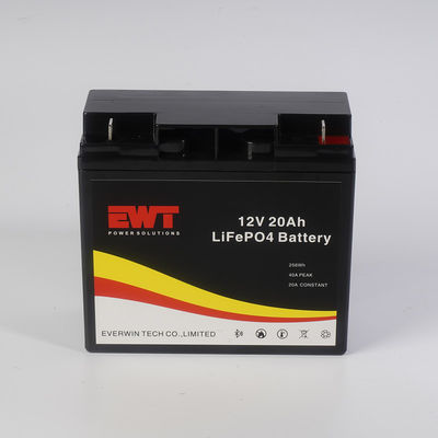 リチャージ可能なリチウムイオン電池 ライフポ4電池パック 12V 20AH BMS付き太陽系用