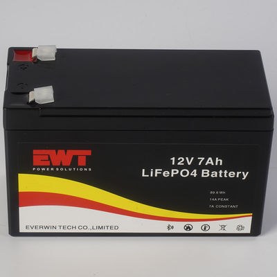 長寿命 12V 7AH VRLA Lifepo4 ディープサイクル リチウム鉄リン酸電池パック