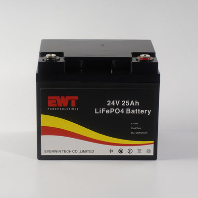 IFR26650 24V 25Ah 630Wh Lifepo4 バッテリーパック 電動バイク 太陽光貯蔵