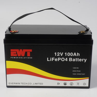12V 100AH ディープサイクルの充電可能なバッテリー パック スマート ブルートゥースモニタリング機能