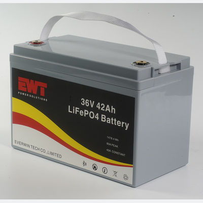 プラスチックキャッシング Lifepo4 バッテリーパック 36V 42AH 屋外 BBQ エネルギー貯蔵 電源