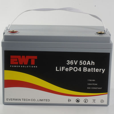 36V 50AH LiFePO4 バッテリーパック モバイルレクリエーション車両 エネルギー貯蔵システム用電源