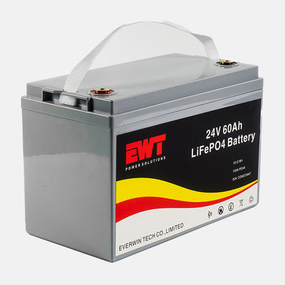 24V 60Ah LiFePO4 電動ボートのバッテリー 30A 放電 640Wh 出力 -20°Cから45°C