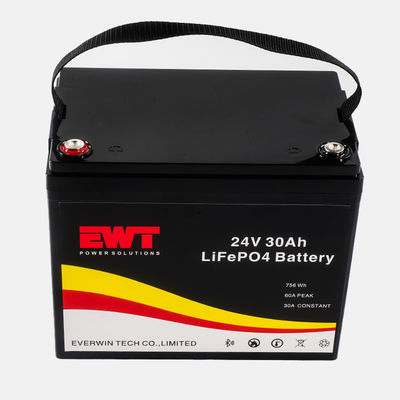 耐久性のあるLFP 24V電池,高エネルギー密度,サイクルの寿命2000サイクル