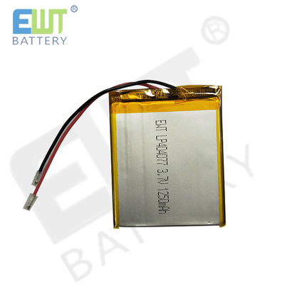 銀色 リチウムポリマー電池 短回路保護 LP404077 3.7V 1250mAh