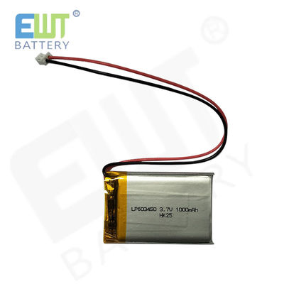 OEM ODM サポート リチウムイオンポリマーバッテリー LP603450 3.7V 1000mAh