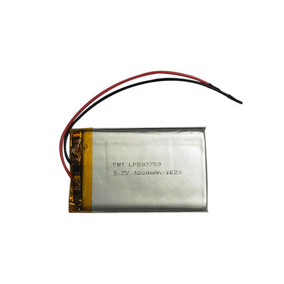 LP503759 3.7V 1200mAh リポリマー電池 最大充電電流 1C