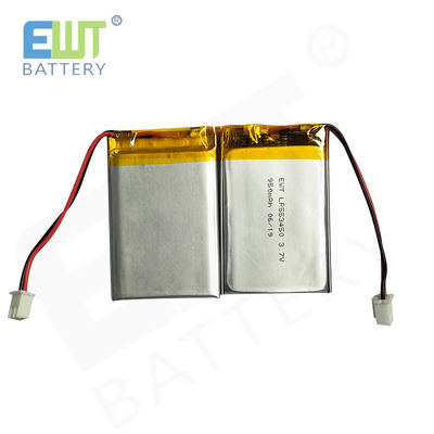 LP553450 3.7V 950mAh リチウムポリマー電池 1S1P パック組立てモデル PCMサポート