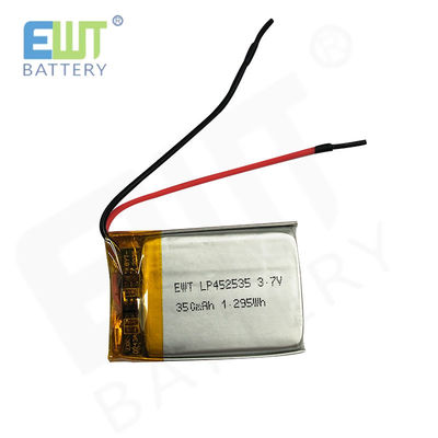 LP452535 3.7V 350mAh リチウムポリマー電池 最大充電電流 1C