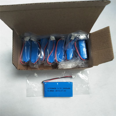 LP703450 3.7V 2400mAh リチウムポリマー充電電池 空中・海上輸送用