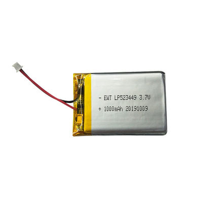 LP523449 3.7V 1000mAh リチウムポリマーバッテリー PCM