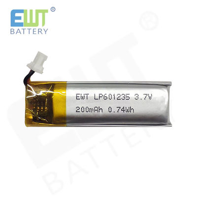 LP601235 3.7V 200mAh にぴったりの小型ポリマーリチオン充電電池
