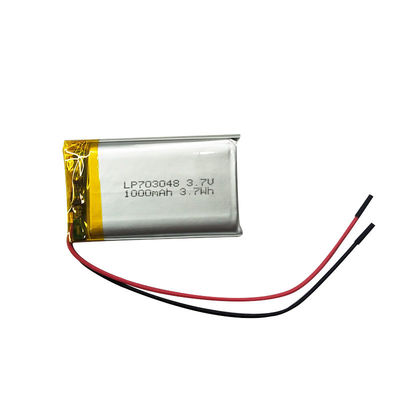 LP703048 3.7V 1000mAh リチウムポリマー充電電池