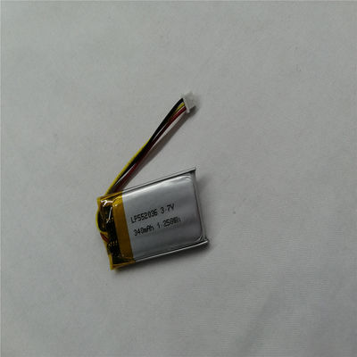 リチウムポリマー充電電池 LP552036 3.7V 340mAh 緊急備蓄電源