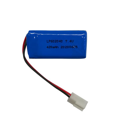 カスタマイズされたコネクタタイプ リチウムポリマー電池 1A 最大充電電流温度範囲 -20C -60C
