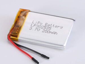 LP302535 3.7V 200MAH 高速タイプ リポパック 3.7V ストレージ 放電温度 -20°C から 60°C