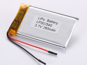 LP302540 3.7V 260MAH 高速型 リチウムポリマー電池 環境影響 毒性物質を含む 12ヶ月保証