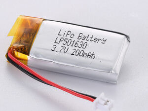 3.7V 200MAH 1S1P リチウムポリマー バッテリー パック組立てモデル 12ヶ月保証と有毒物質 NO PCM 小サイズ