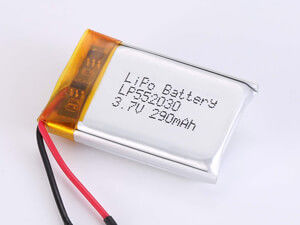 500 サイクル サイクルの寿命 ドローン用のプリズマ LP552030 3.7V 290MAH リチウムポリマーバッテリー -10C -65C