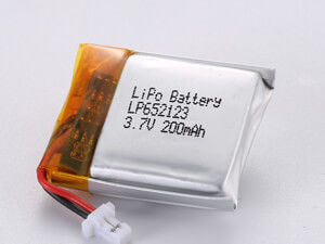LP652123 3.7V 200MAH ビジネスタイプ シルバーリチウムポリマーバッテリー セキュリティ機能 過剰充電防止と色