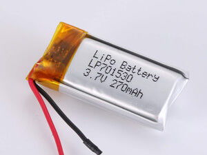 LP701530 3.7V 270MAH リチウムポリマーバッテリー PCMとショートサーキット保護