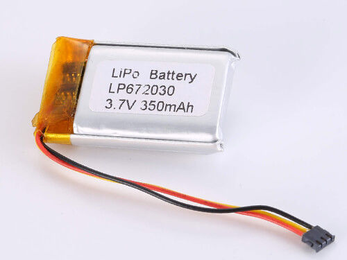 3.7V 350MAH 500-1000サイクル リチウムポリマー電池 -20〜60°C 放電温度