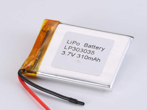 3.7V充電電圧 LP303035 310MAH JST放電コネクタ リチウムポリマー充電電池