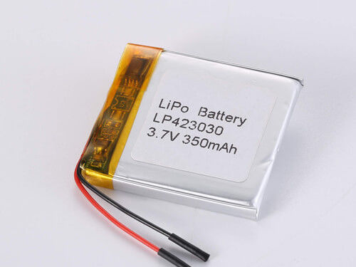 LP423030 3.7V 350MAH 再充電可能なデバイスのための長持ちするリチウムポリマーバッテリー -20〜45度