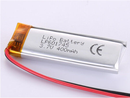 長持ちするエネルギー リチウムコバルト酸化物 LP601745 3.7V 400MAH バッテリー 12ヶ月保証