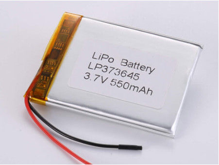 高容量 3.7V 550mah 1C 放電電 電流 電子製品のリチウムポリマー電池