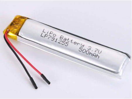 LP791255 500MAH JST/高度な容量と長持ちの電力ソリューションのためのカスタマイズされたリチウムポリマーバッテリー