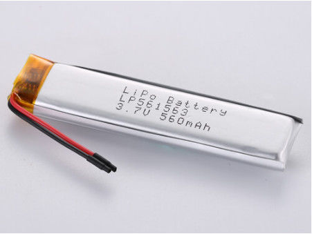 3.7V 560MAH JSTコネクタタイプ リチウムポリマー充電電池 1C放電電流 軽量で耐久性