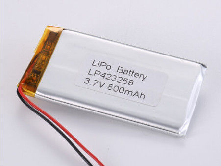 LP423258 3.7V 800MAH 化学成分 リチウムポリマー電池 産業用リチウムイオン充電電池