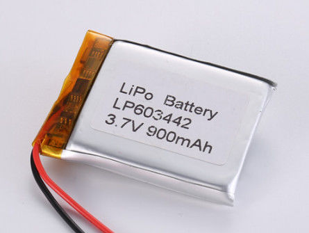 LP603442 3.7V 900MAH リチウムイオン電池 製造者 保護回路とAグレードのリチウムポリマー電池