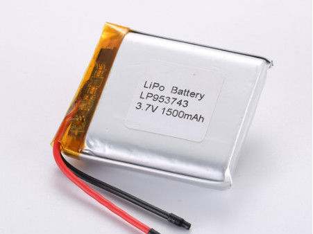 LP953743 3.7V 1500MAH リチウムイオン電池 メーカー 耐久性のあるリチウムポリマー充電電池 -20°Cから60°C Aグレード 最高結果