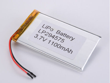 LP294575 3.7V 1100MHA 超充電防止のリチウムポリマー電池