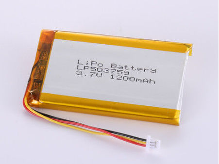 LP503759 3.7V 1200MAH リイオン電池 メーカー リチャージ可能なデバイスのための銀