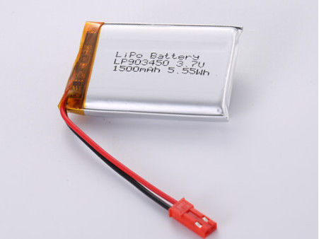 LP903450 3.7V 1500MAH Aグレード ポッチデザイン リチウムポリマーバッテリー