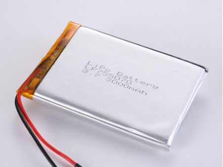 LP755070 3.7V 3000MAH リチウムポリマー電池 CC/CV充電方法とJST/カスタマイズされたコネクタタイプ